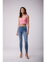 TOXIK BLOSSOM BLUE HIGH WAIST PANTS