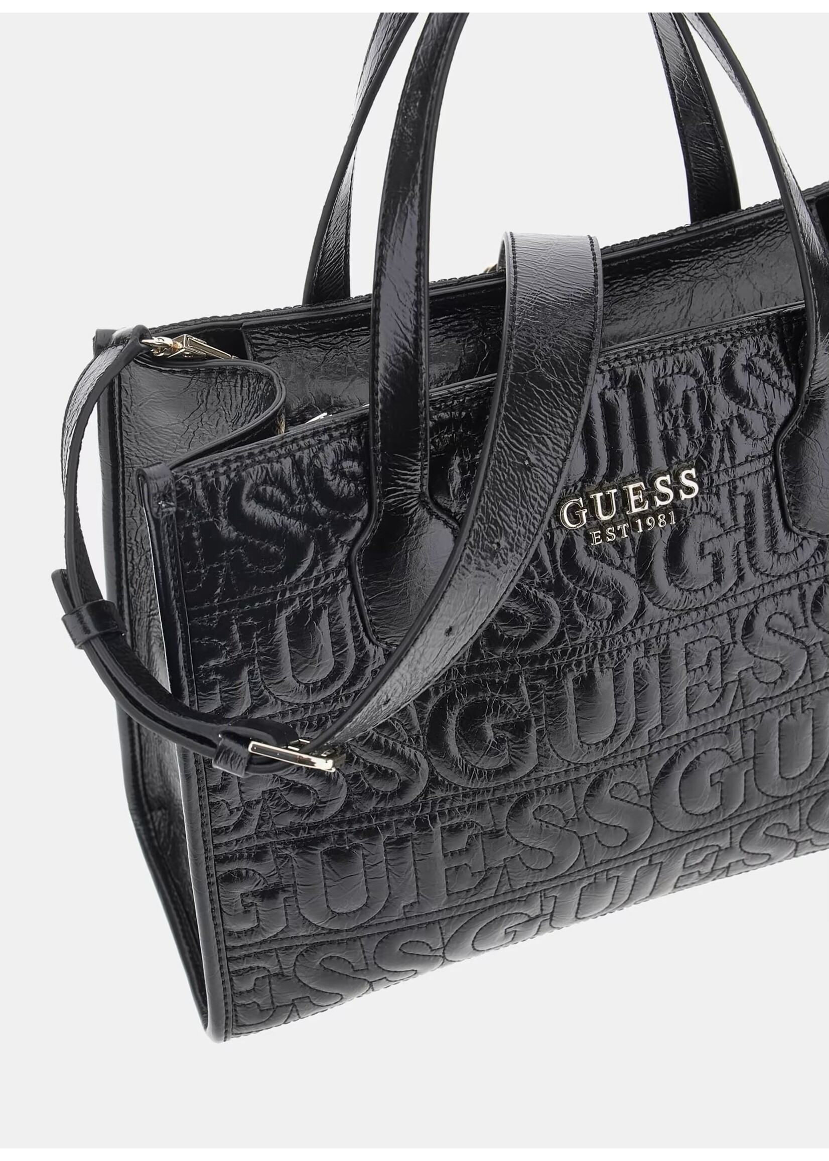 GUESS LADY SILVANA TOTE BLACK HWEG8665220