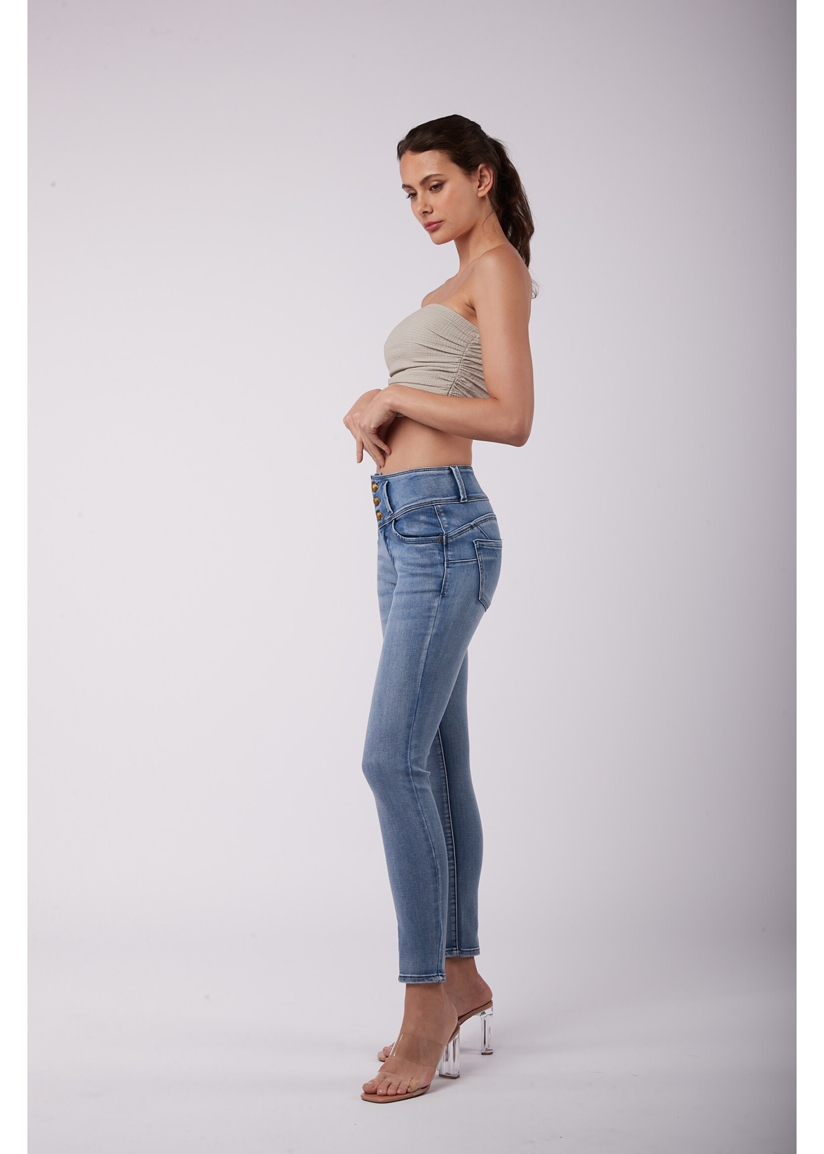 TOXIK MACY BLUE PUSH-UP PANTS