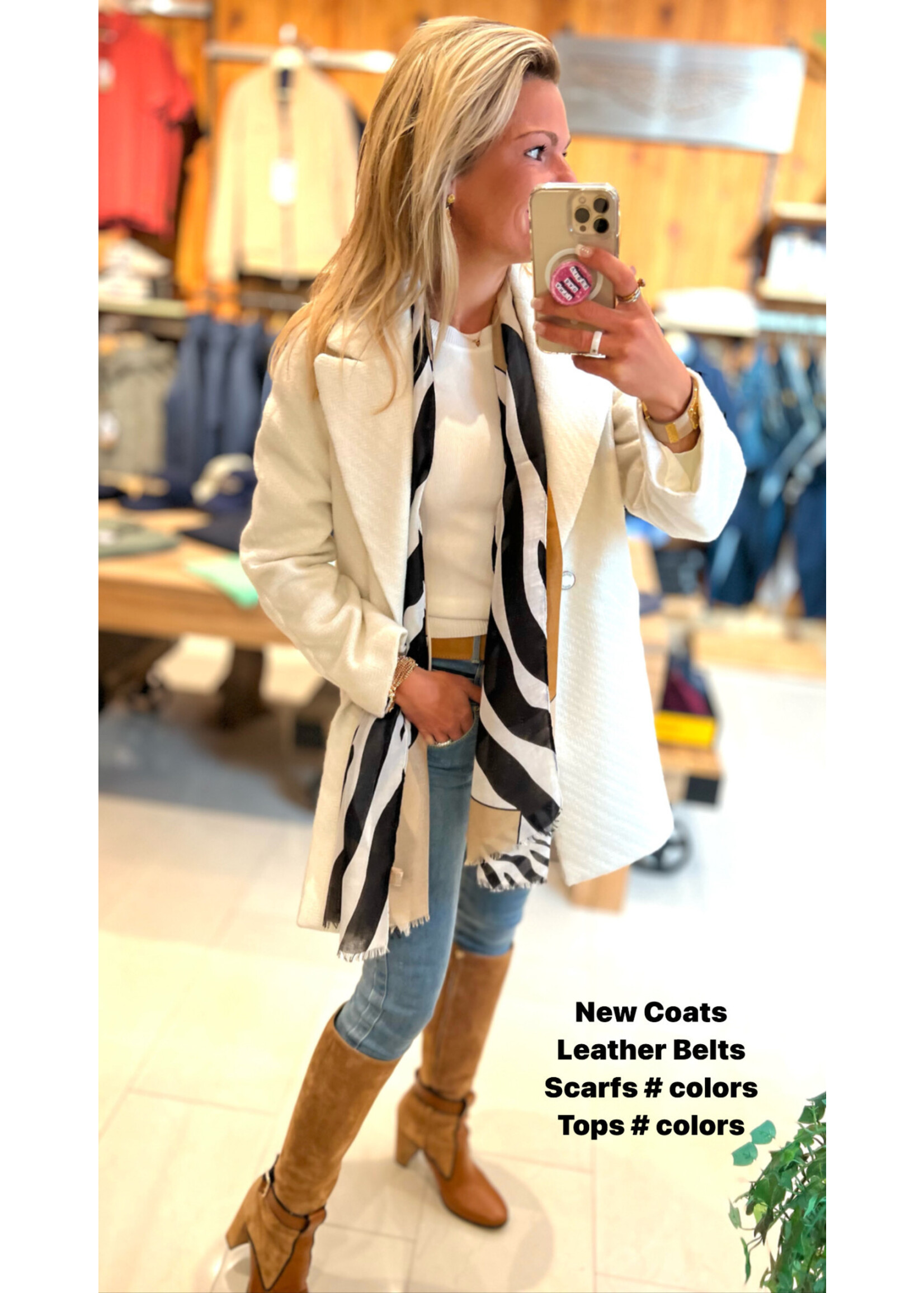 GUESS LADY COAT OFF-WHITE