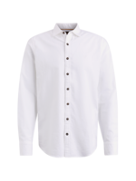 PME-Legend LONG SLEEVE CTN LINEN WHITE