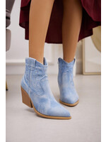 COWBOY BOOTS JEANS BLUE