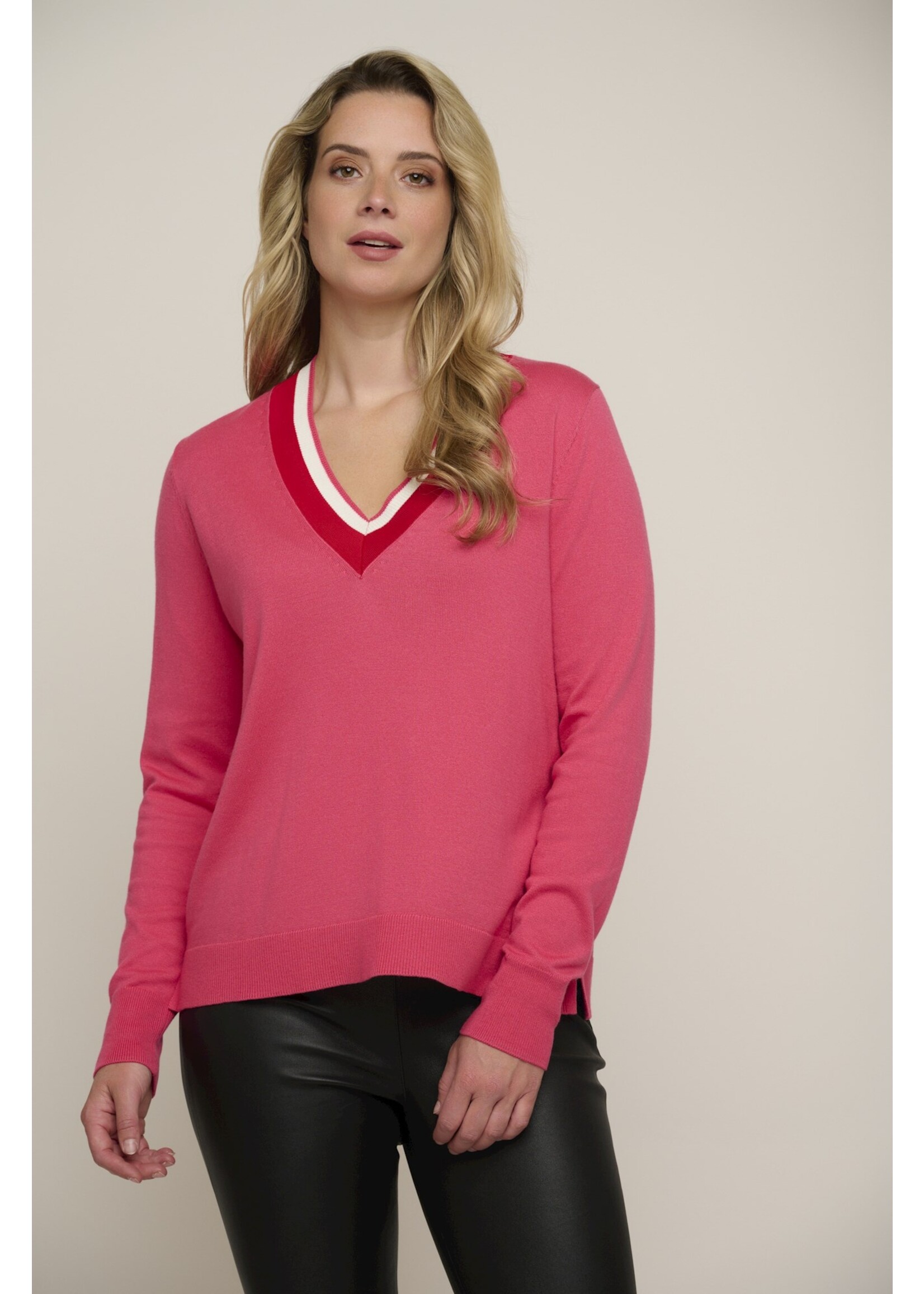 RINO & PELLE V-NECK SWEATER LIPGLOSS Kasja.5002421