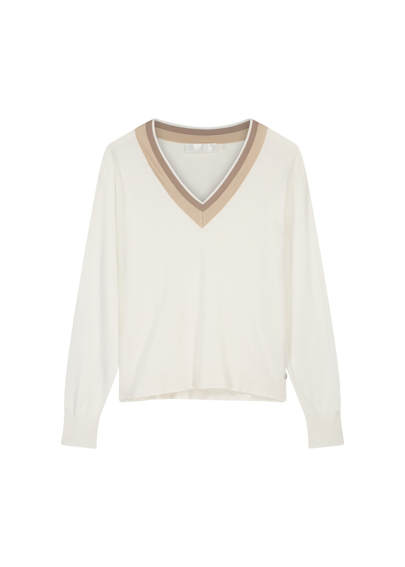 RINO & PELLE V-NECK SWEATER SNOW WHITE Kasja.5002421