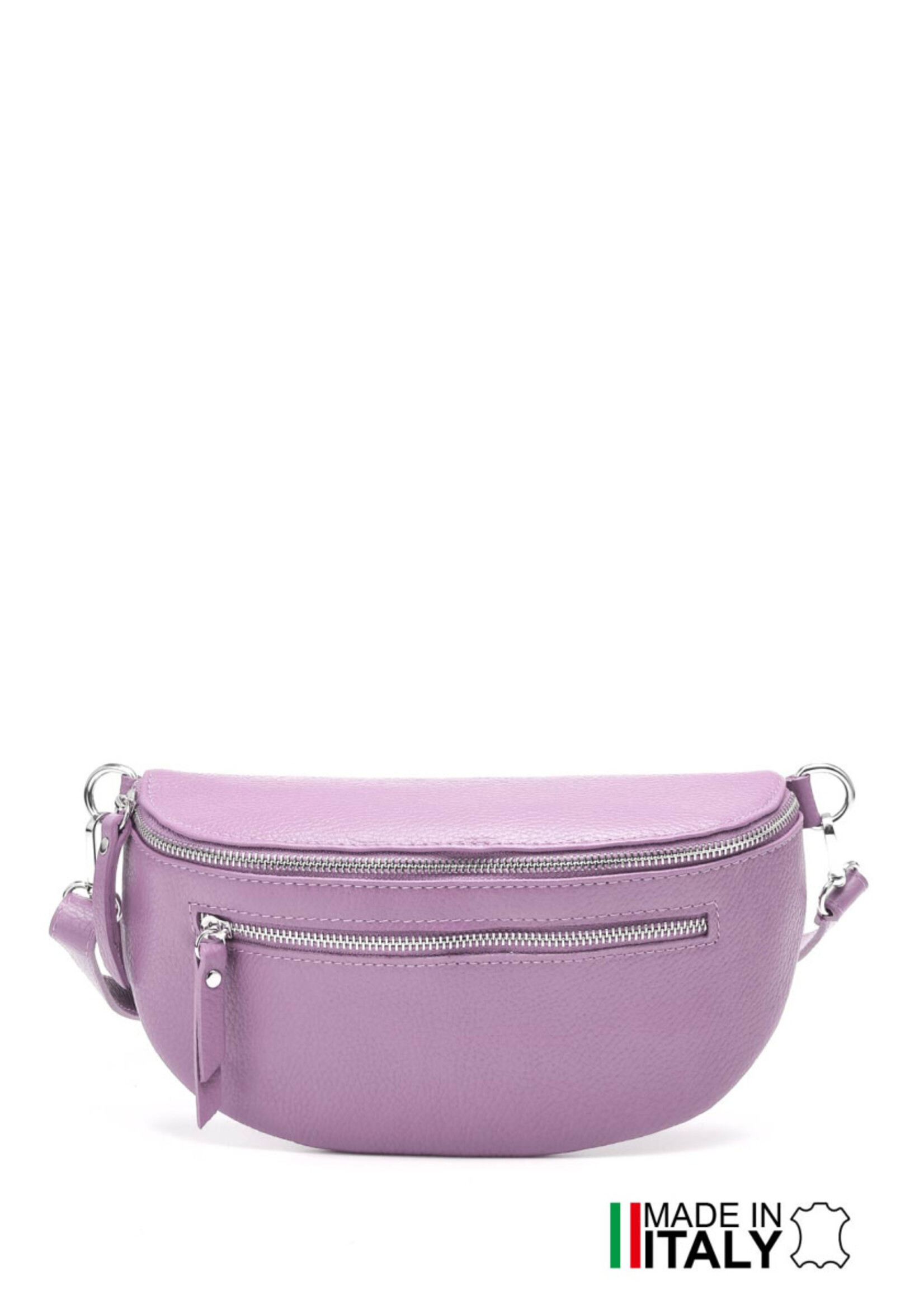 LILA LEATHER BUMBAG WIT STRAP