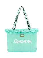 TURQUOISE BEACH SUMMER SHOPPING BAG