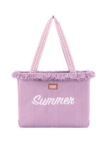 LILA BEACH SUMMER SHOPPING BAG