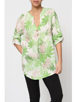 LINNEN BLOUSE LIME GREEN