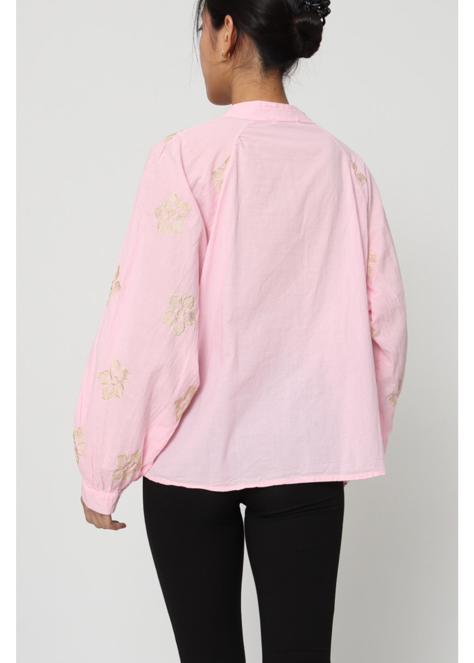 BLOUSE BRODERIE PINK