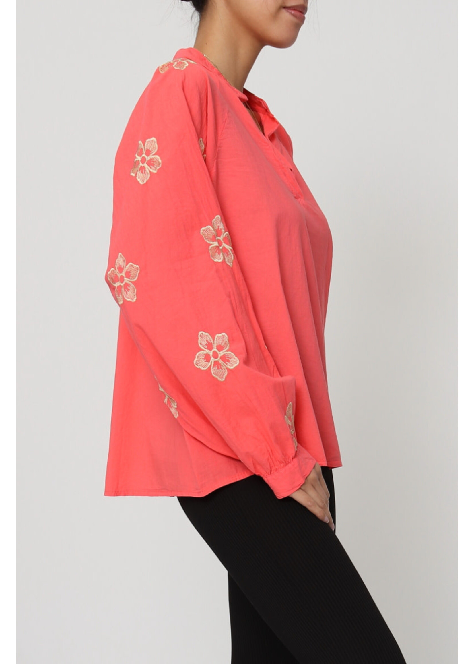 BLOUSE BRODERIE CORAL