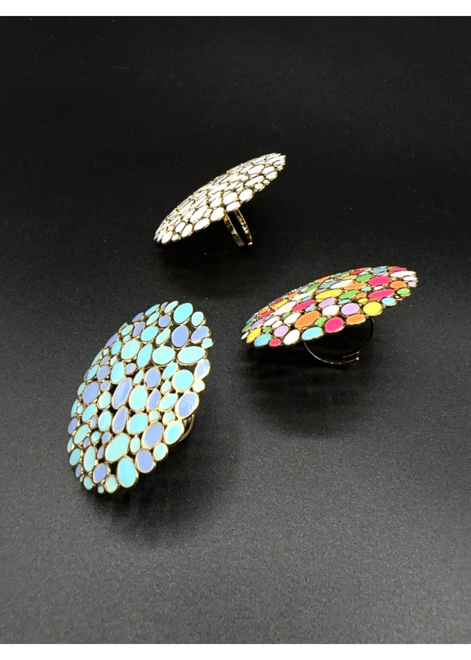 STAINLESS STEEL RING MULTICOLOR B099663