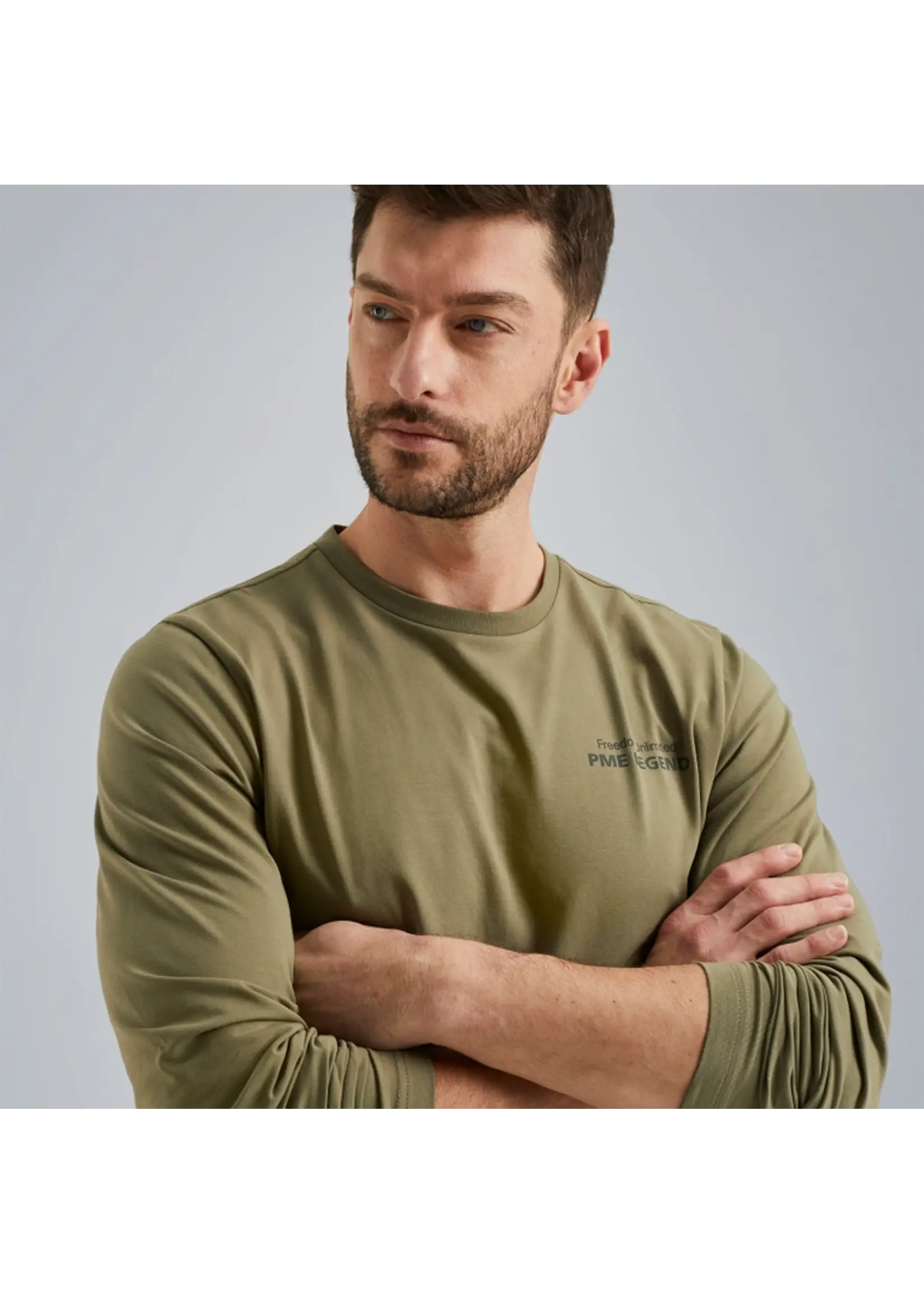 PME-Legend LONG SLEEVE T-SHIRT GREEN PTS2402597