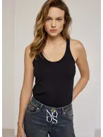 SUMMUM WOMAN TOP CROSSBAND BLACK
