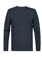 PETROL INDUSTRIES KNITWEAR R/N BLUE M-3040-KWR245/5185