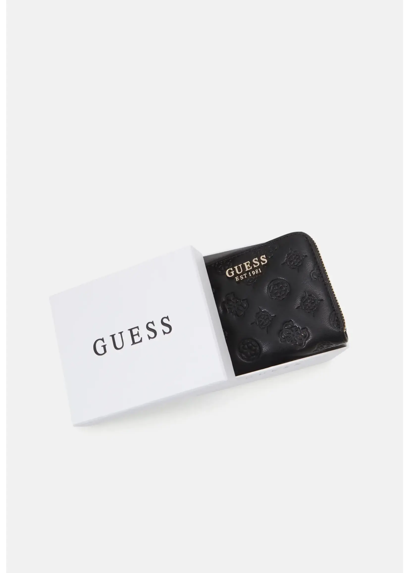 GUESS LADY Guess LA FEMME SLG SMALL ZIP AROUND Black