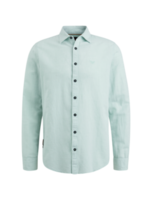 PME-Legend LONG SLEEVE CTN LINEN TURQ