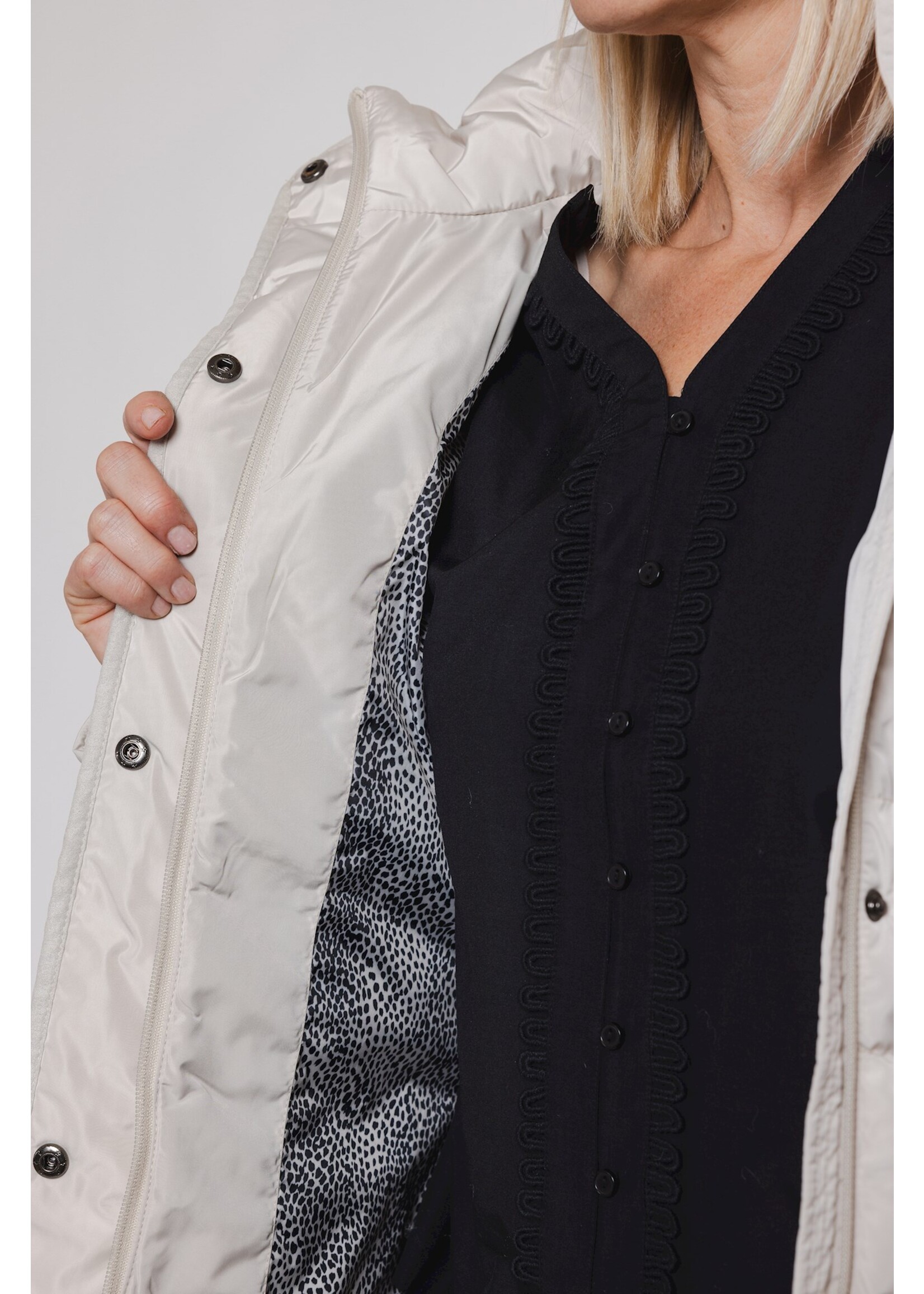 RINO & PELLE NUSSA PADDED COAT STONE 7002412