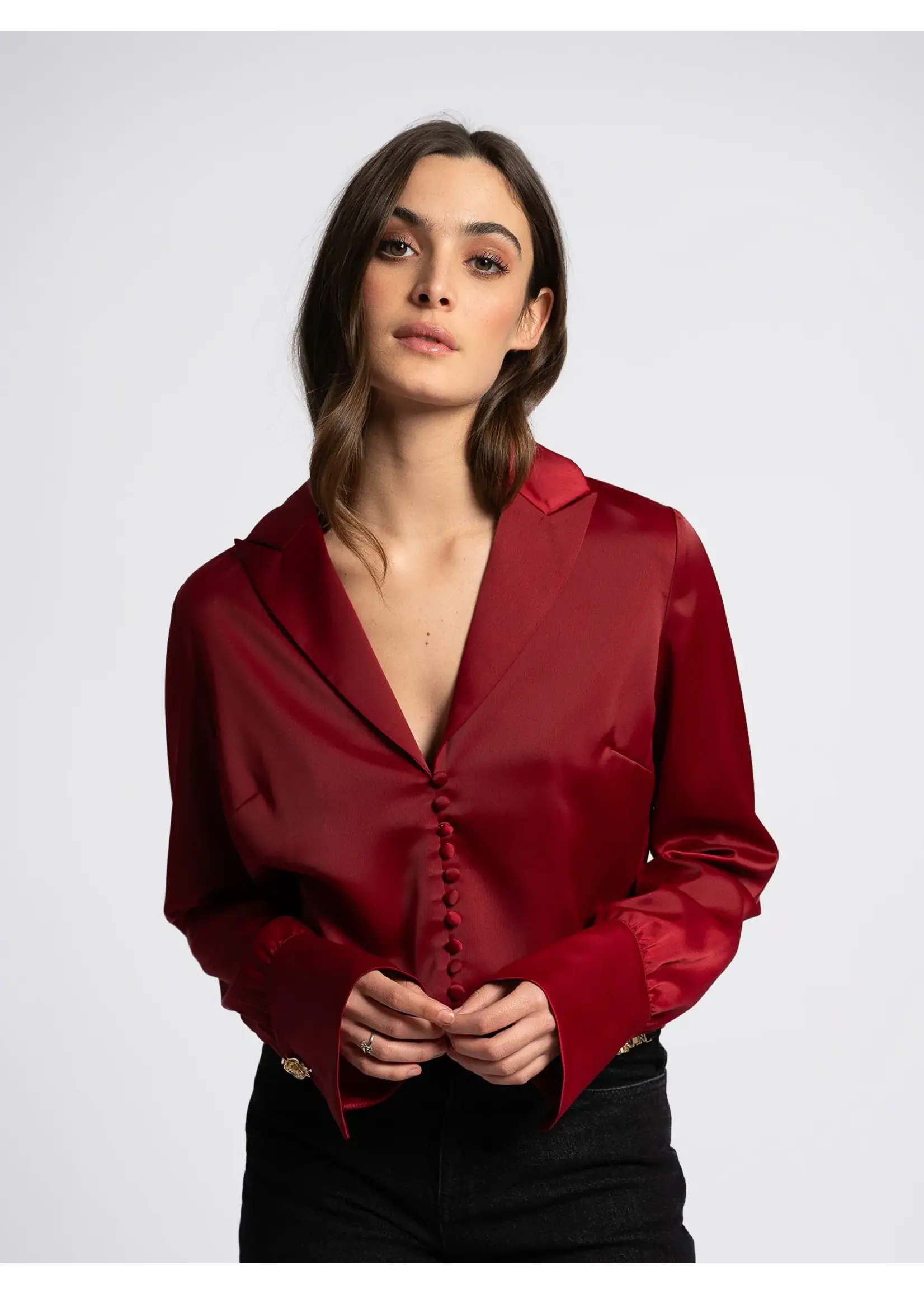NIKKIE LEONIA BLOUSE N6-5582505 WINE