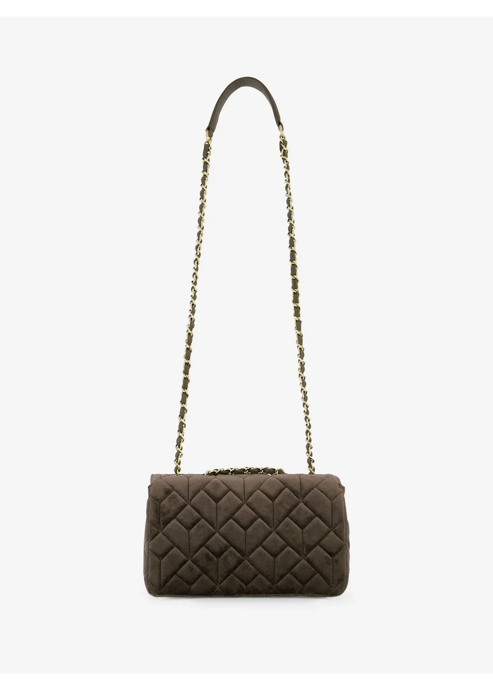 NIKKIE ANN VELVET BAG N9-458 2505 COFFEE