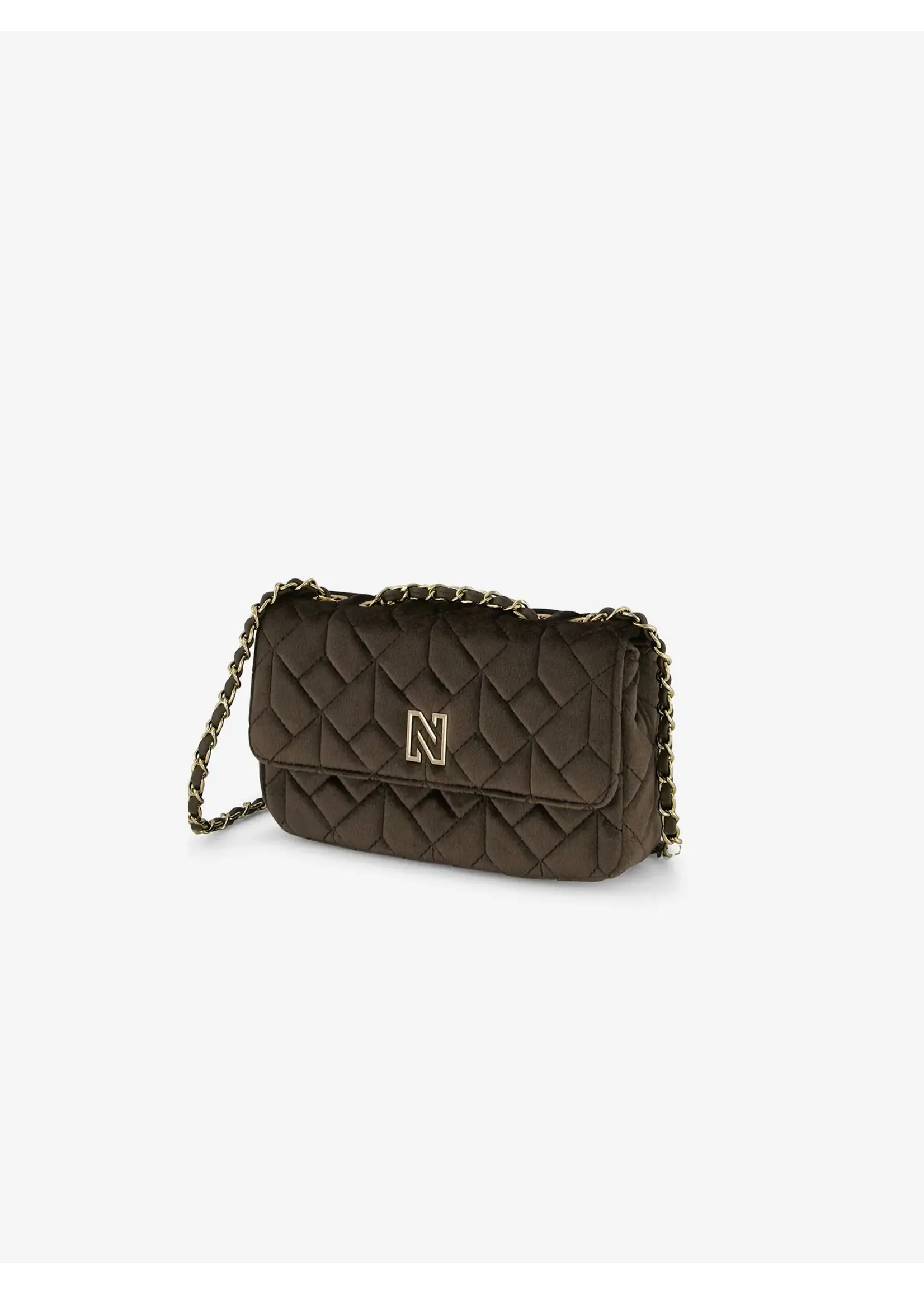 NIKKIE ANN VELVET BAG N9-458 2505 COFFEE