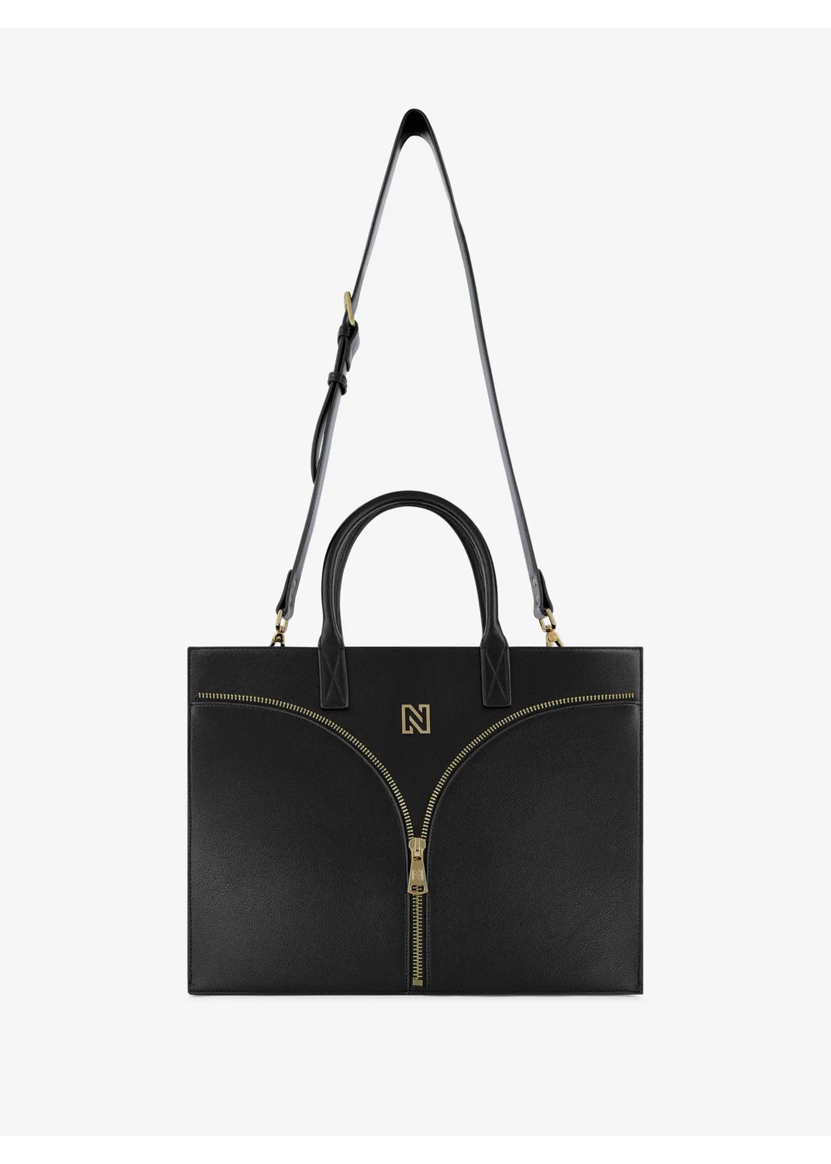 NIKKIE MAYDA ZIPPER SHOPPER N9-5302505 BLACK/GOLD