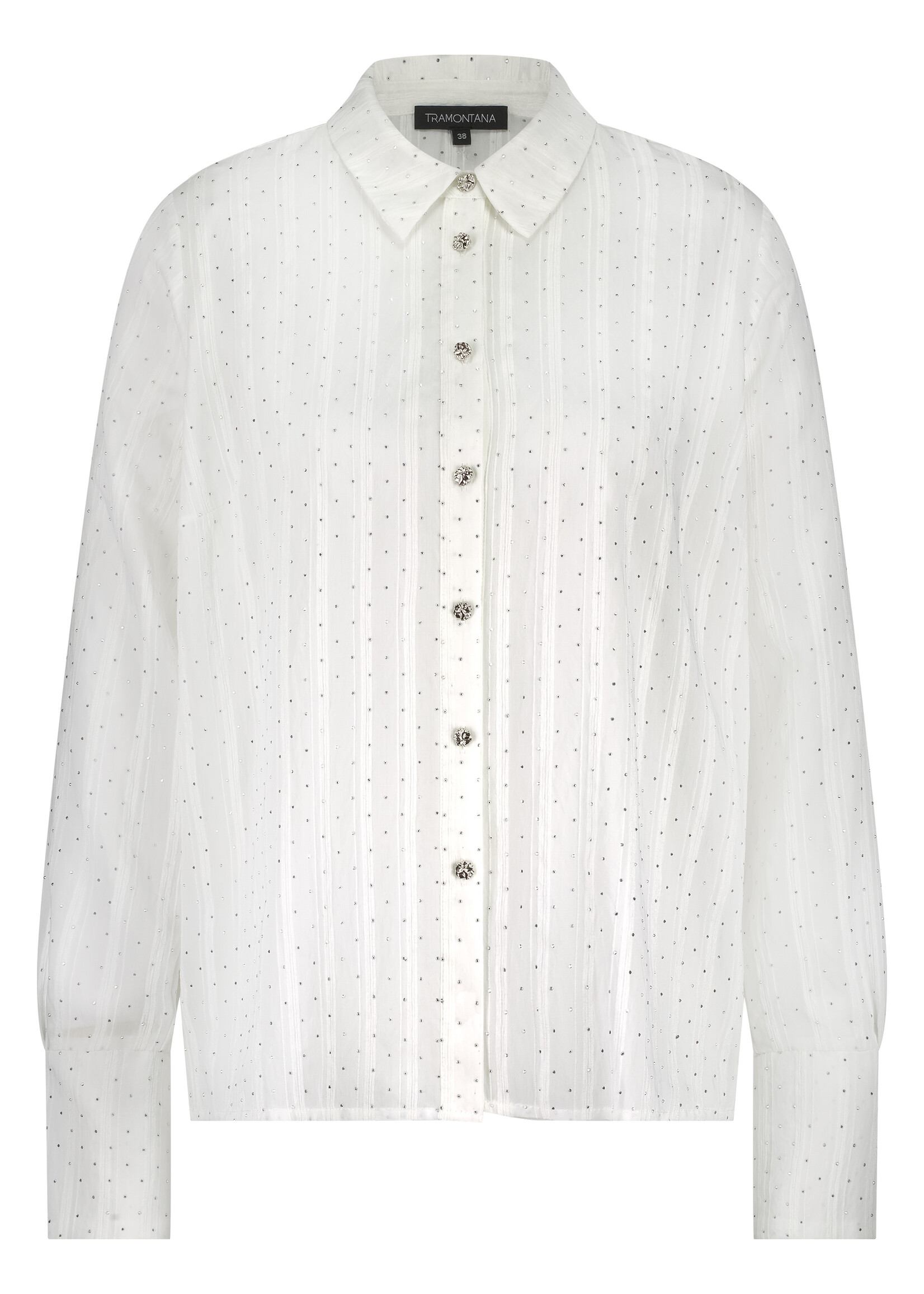 Tramontana RHINESTONE BLOUSE O0417301 OFF WHITE