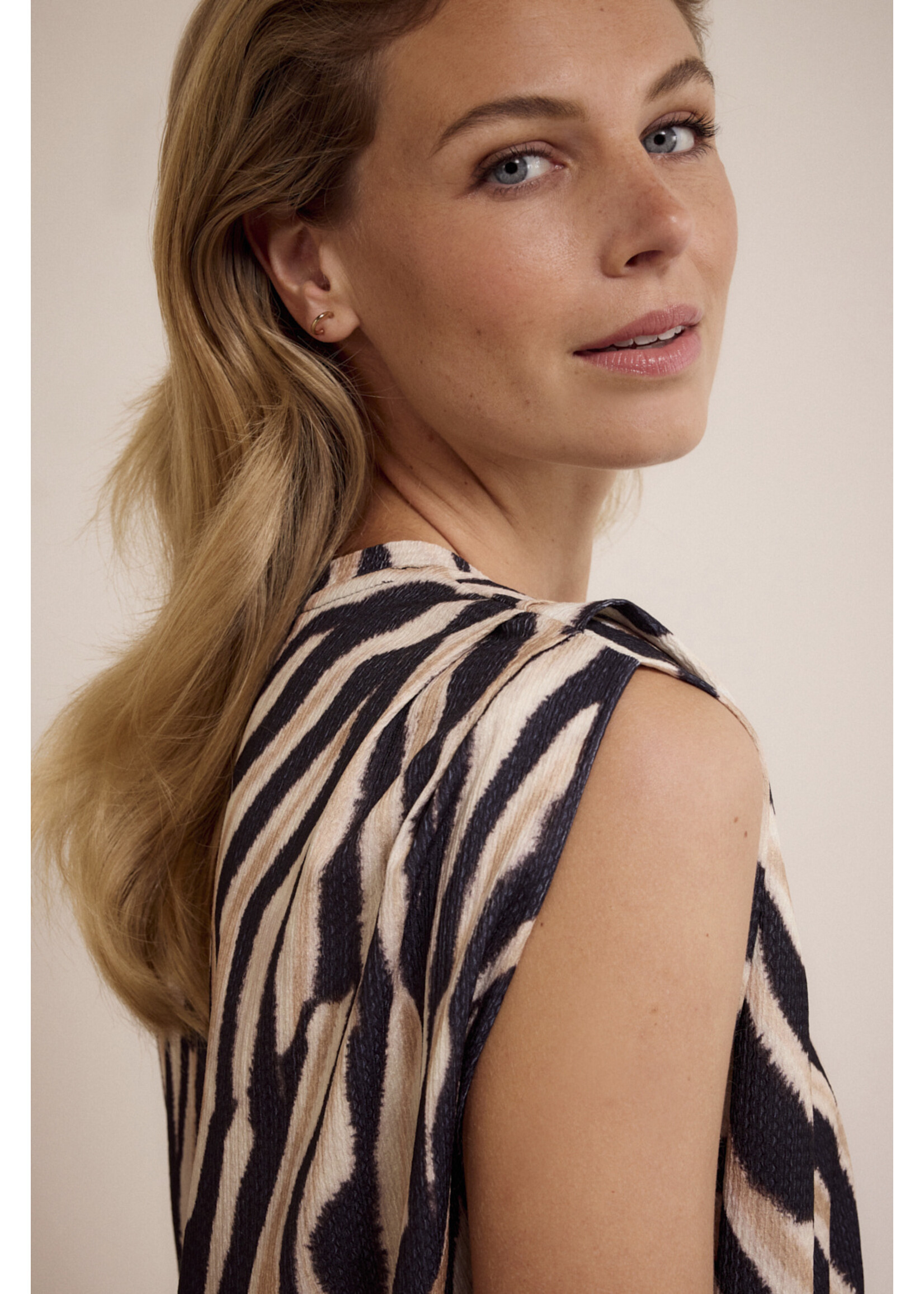 Tramontana SLEEVELESS TOP SAVANNAH STRIPES D0217401 PRINT