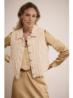 Tramontana FANCY FRILLED VEST C1517802 STONE MELANGE