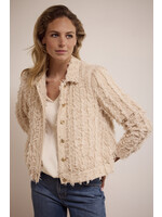 Tramontana FANCY FRILLED JACKET C1517801 STONE MELANGE