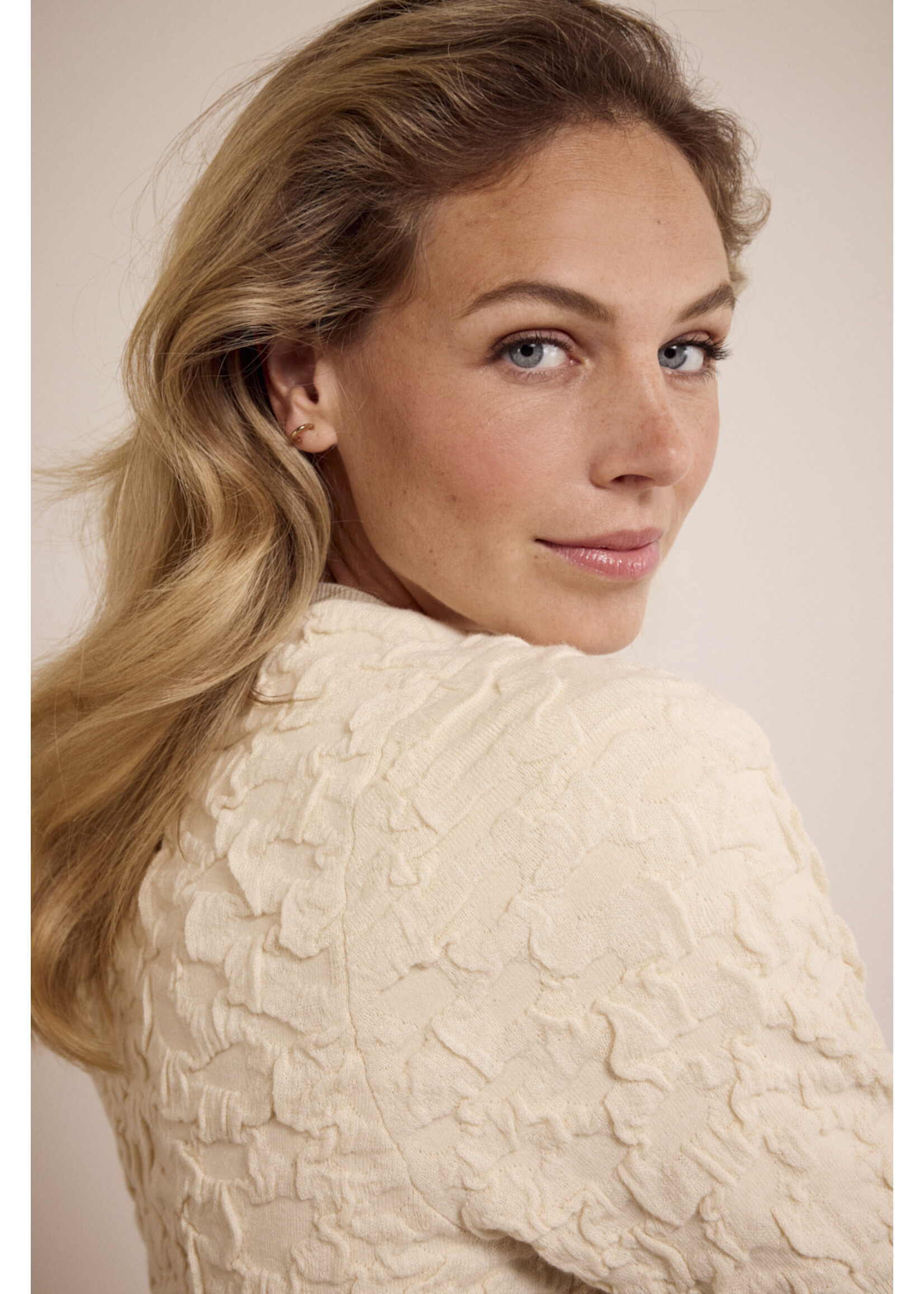 Tramontana SHORT SLEEVE 3DJUMPER Y0517501 STONE