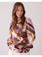 SUMMUM WOMAN TOP LONG SLEEVES ZIGZAG PRINT