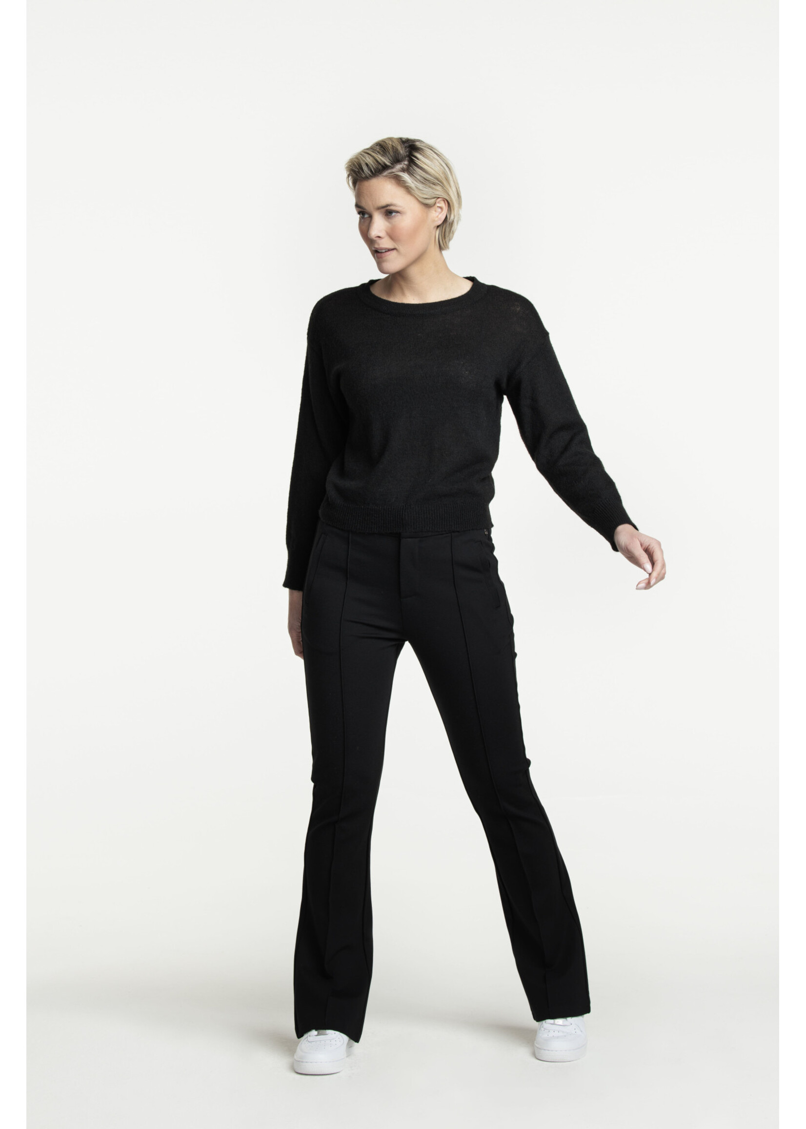 Tramontana Trousers Punta Flared Black