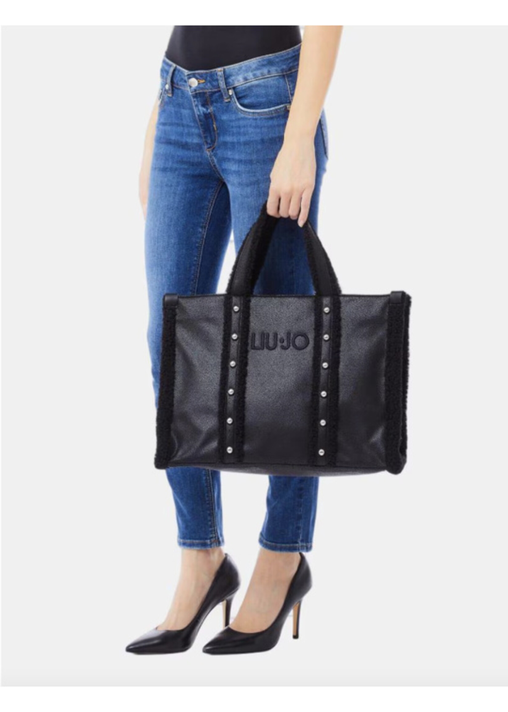 LIU JO SHOPPER TOTE 2F5027 E0021 BLACK
