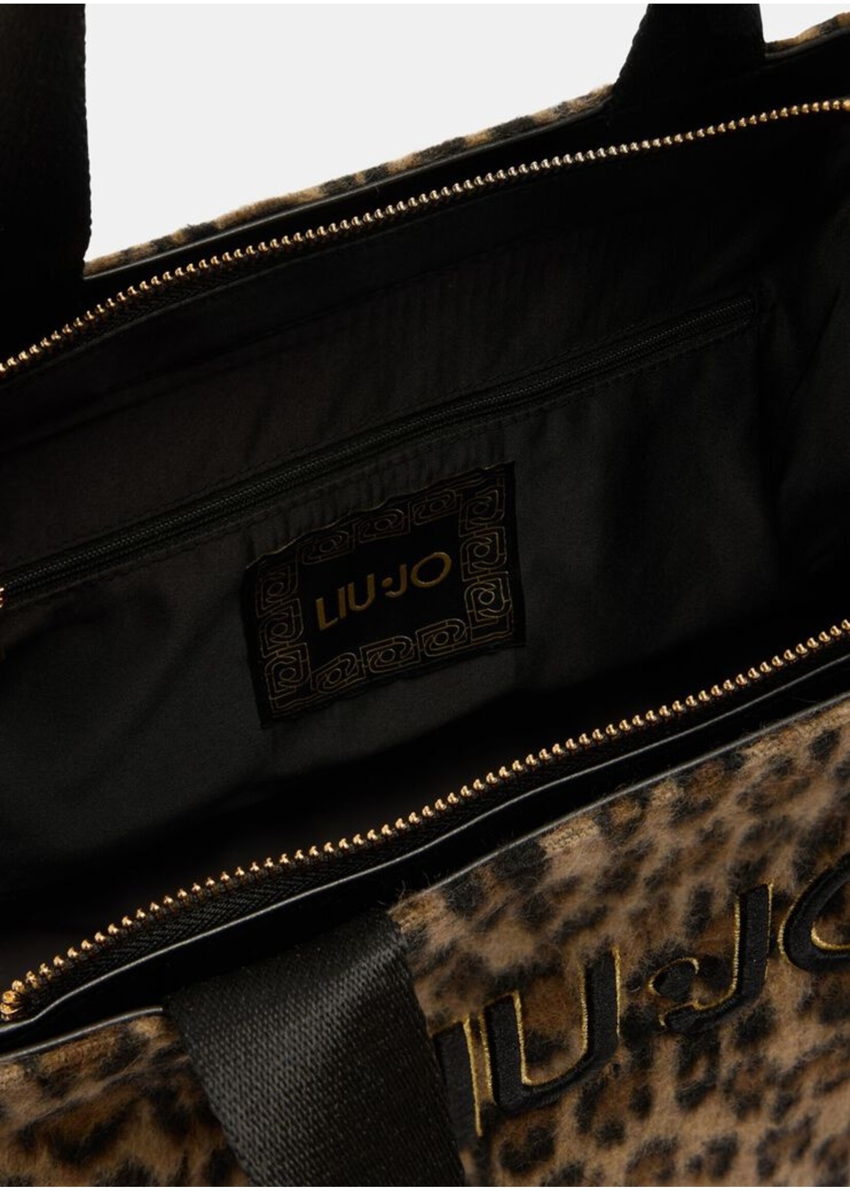 LIU JO SHOPPER TOTE 2F5027 T6089 BROWN ANIMALE