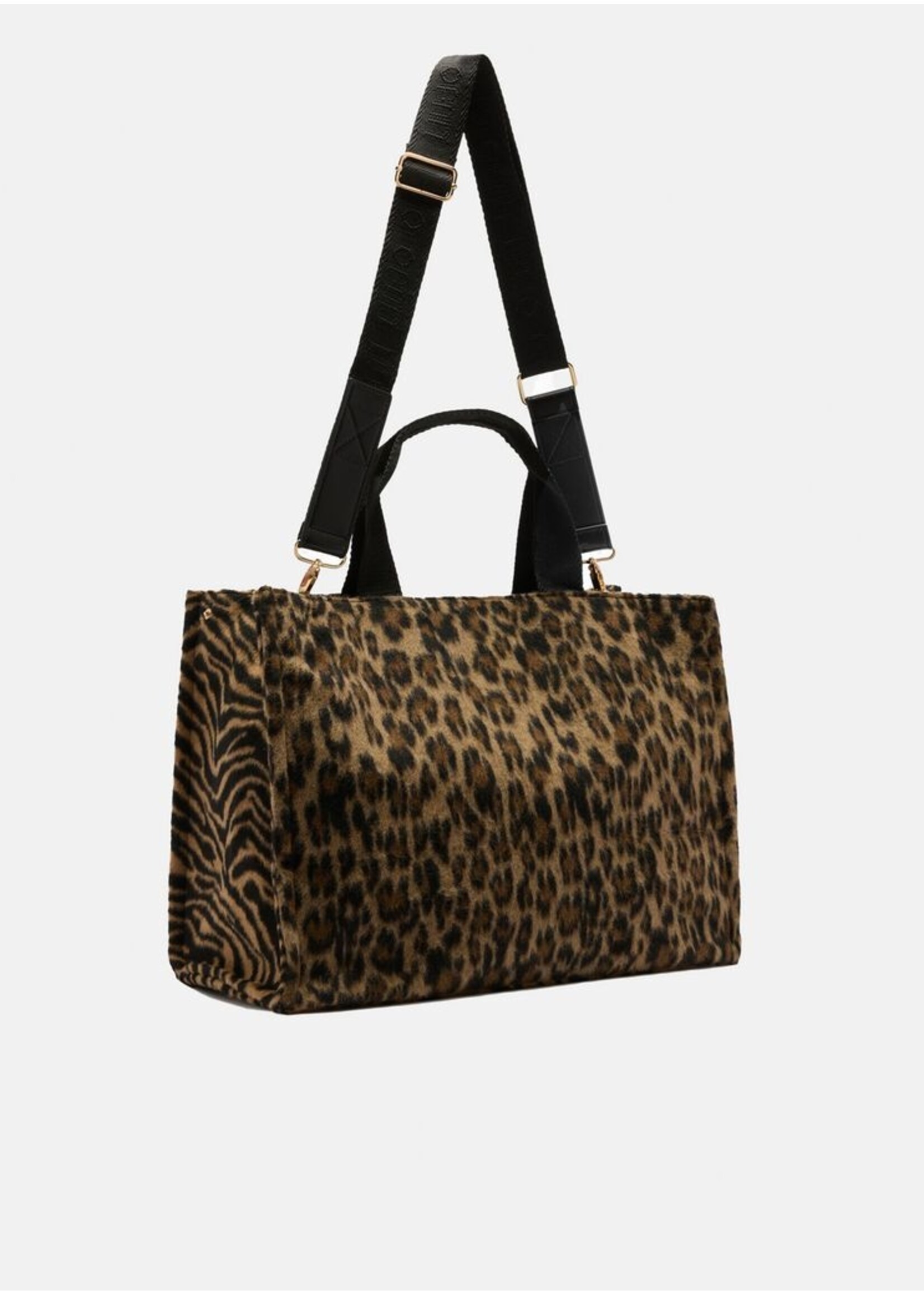 LIU JO SHOPPER TOTE 2F5027 T6089 BROWN ANIMALE