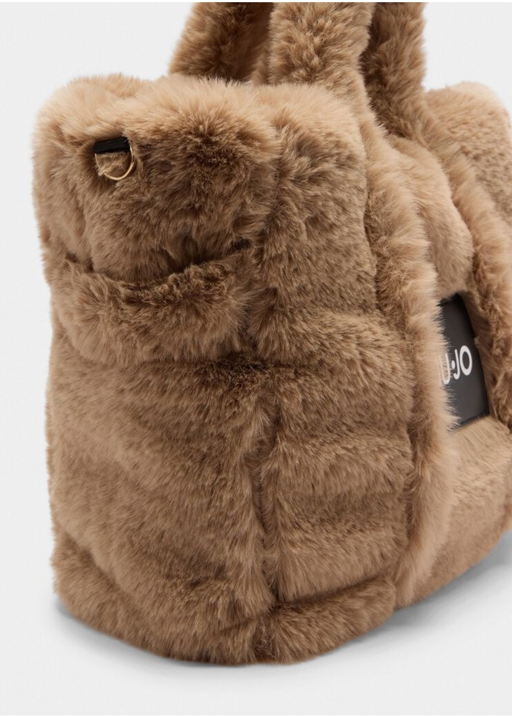 LIU JO FURRY SHOPPING BAG TF5270 E0374 CHAMPAGNE