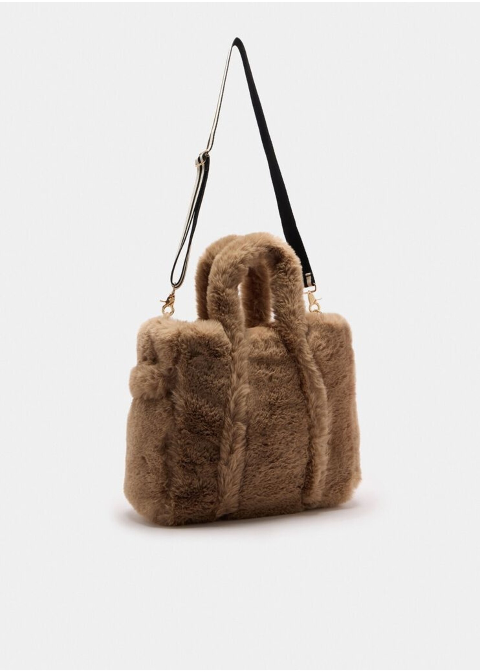 LIU JO FURRY SHOPPING BAG TF5270 E0374 CHAMPAGNE