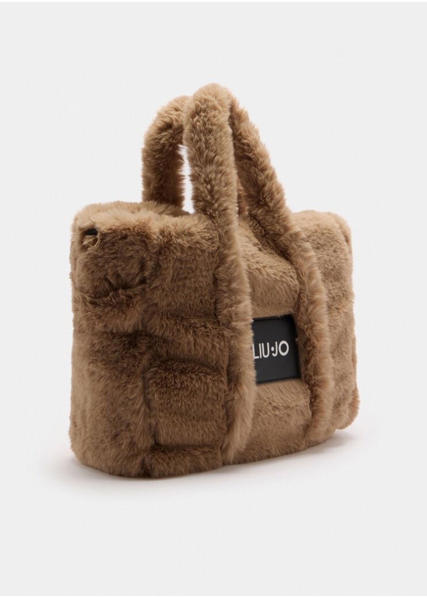 LIU JO FURRY SHOPPING BAG TF5270 E0374 CHAMPAGNE