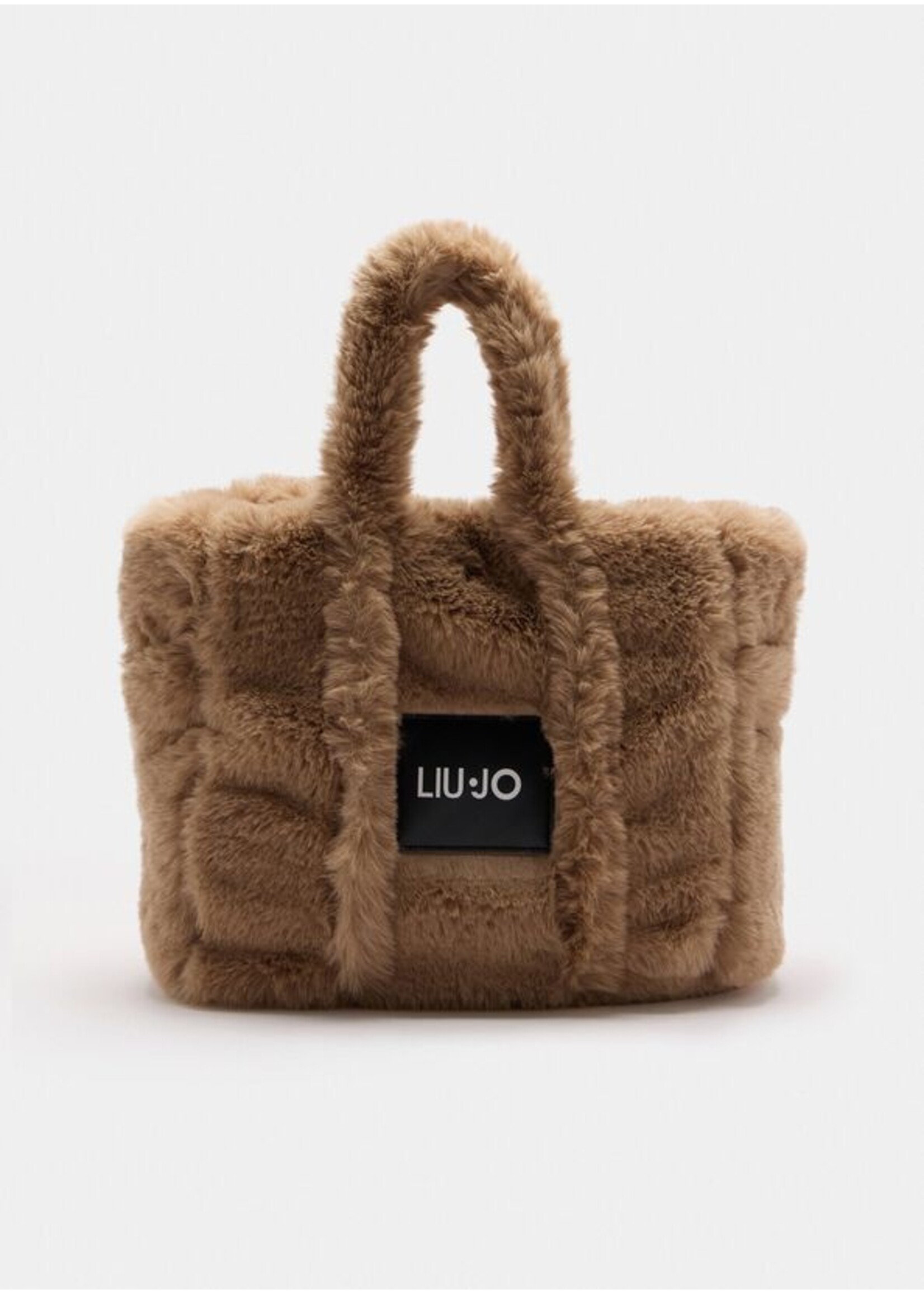 LIU JO FURRY SHOPPING BAG TF5270 E0374 CHAMPAGNE