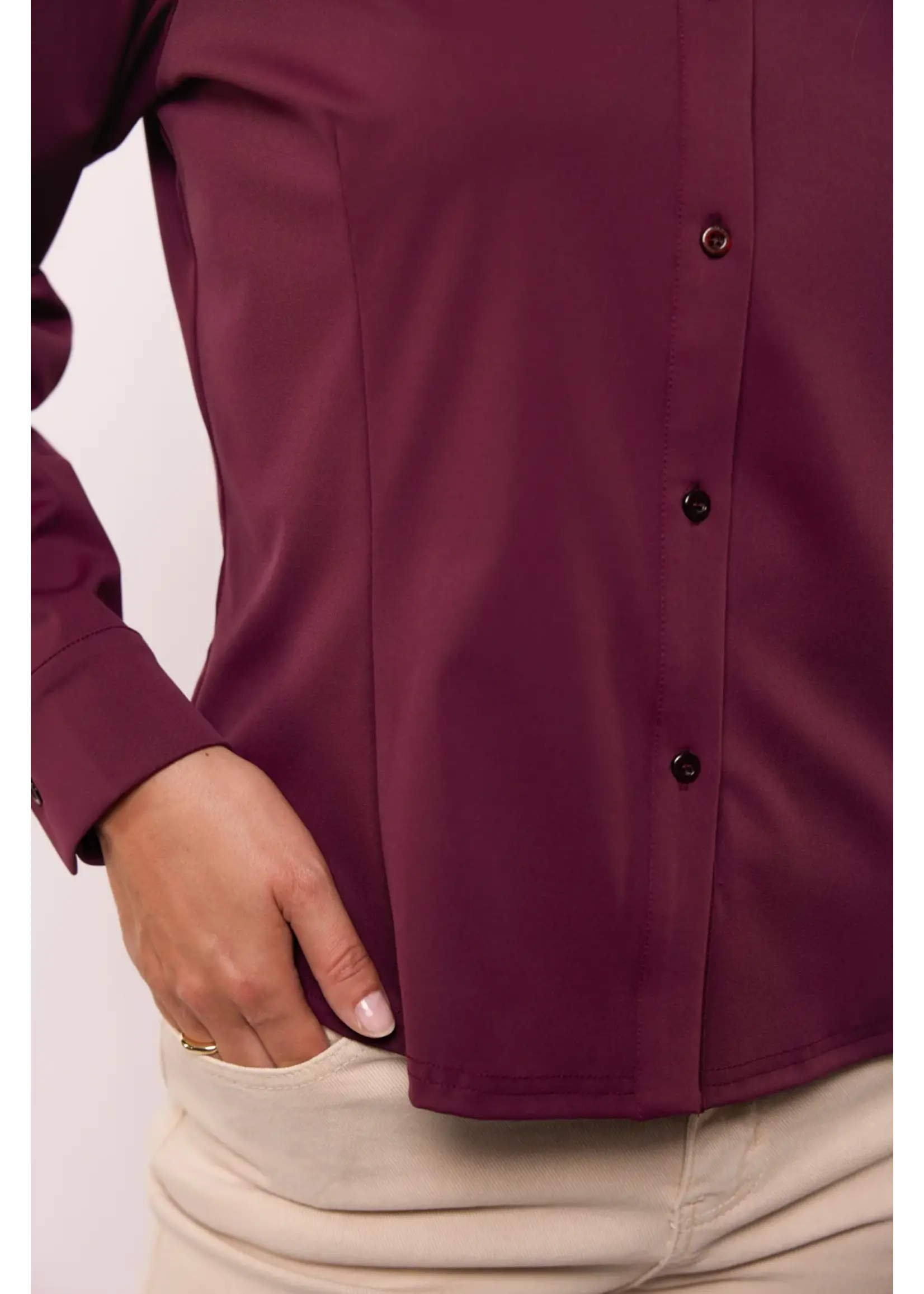 G MAXX BLOUSE HEDY MAUVE WINE