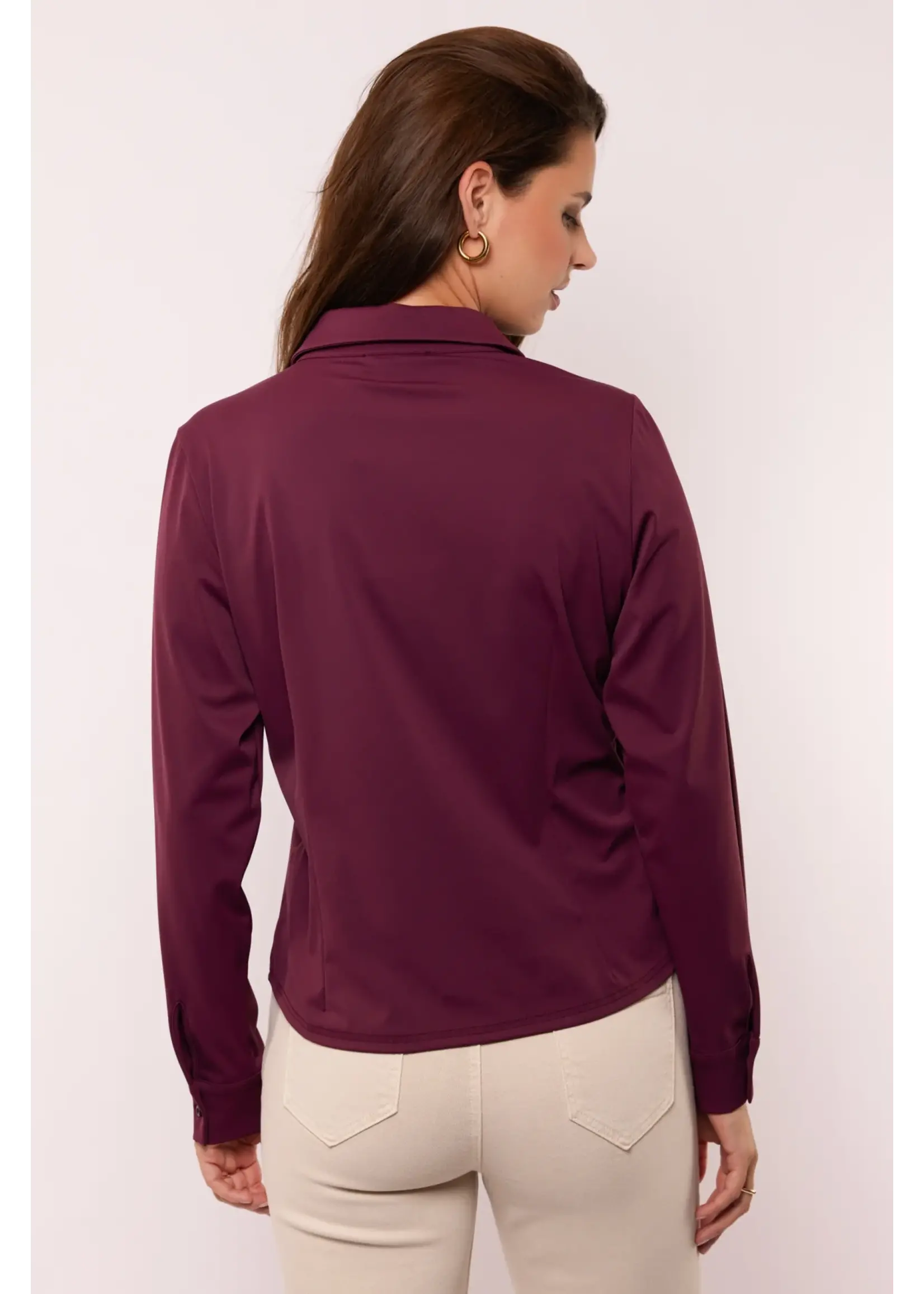 G MAXX BLOUSE HEDY MAUVE WINE