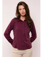 G MAXX BLOUSE HEDY MAUVE WINE
