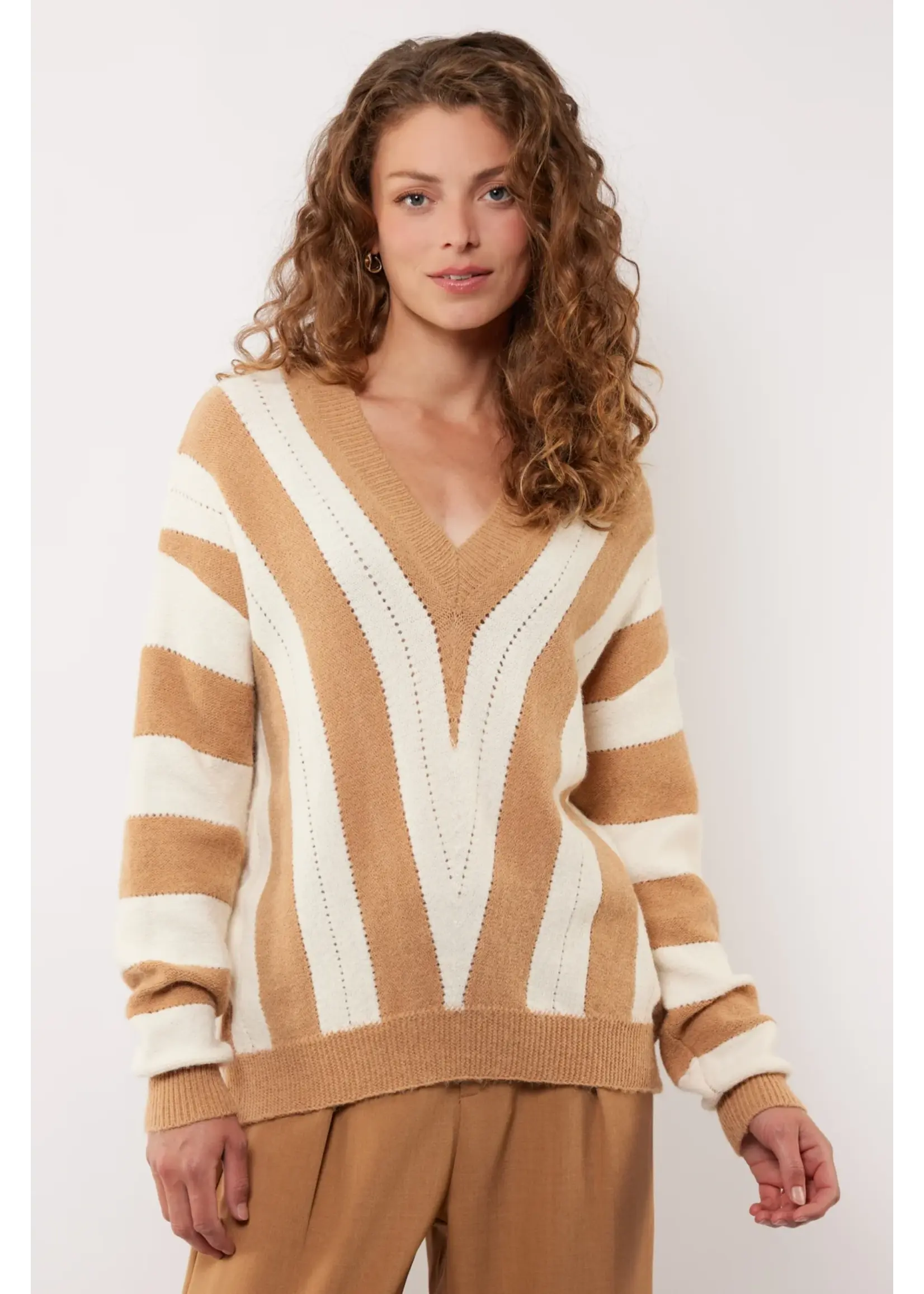 G MAXX REKHA PULLOVER OFFWHITE/OAK BUFF
