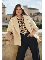 G MAXX UMA BLOUSE LIGHT CAMEL/BLACK