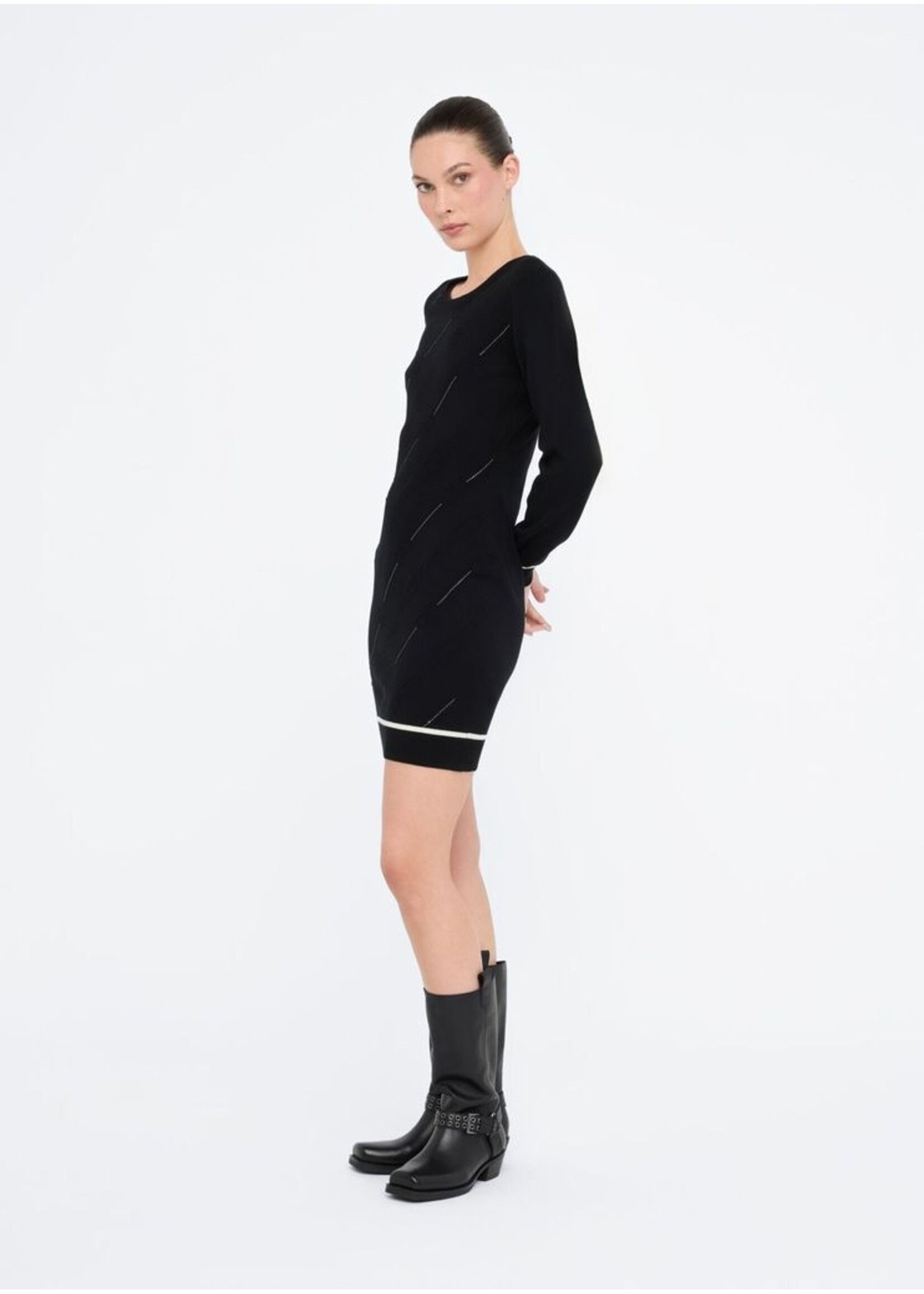 LIU JO DRESS MAGLIA TF5304MS63L BLACK