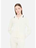 LIU JO SWEATER ZIPPATA TF5032 MS63L WITH/BLACK