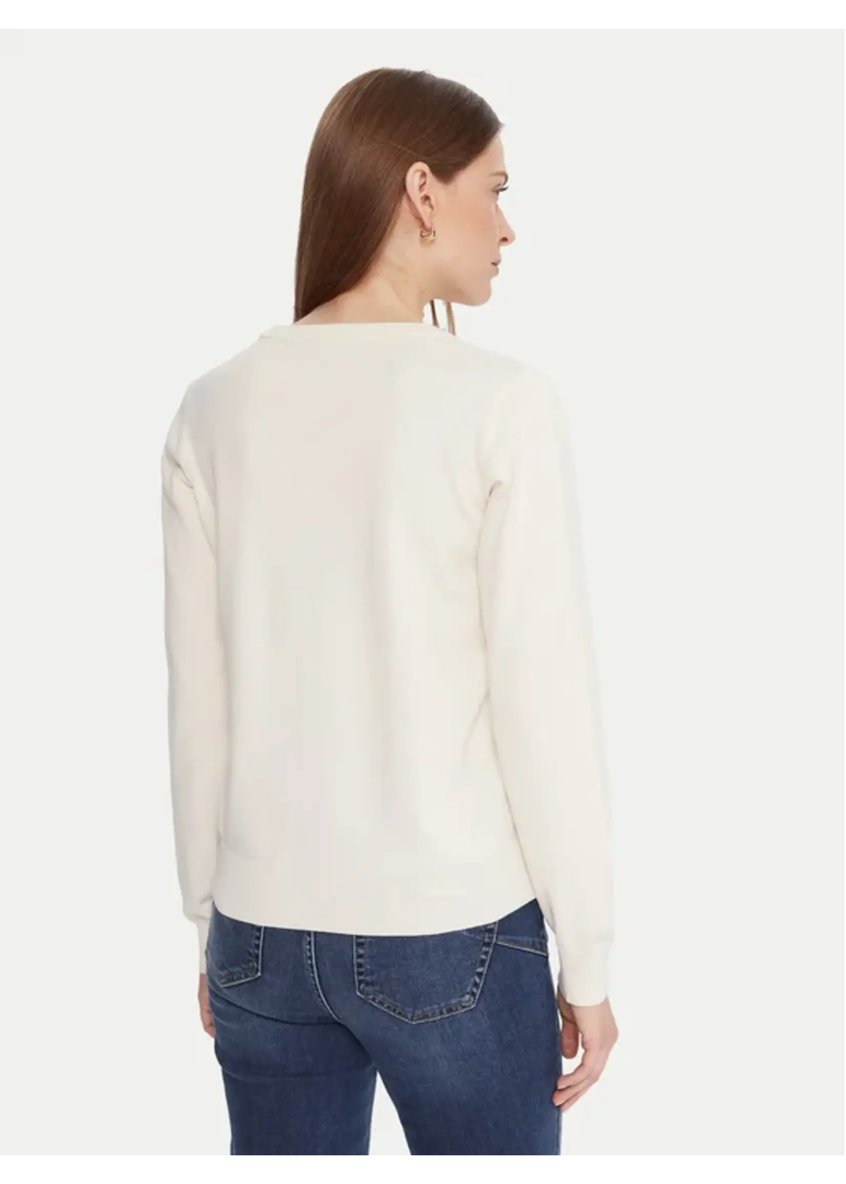 LIU JO PULL BETTER WITH LOGO WHITE TF5248 MS63L