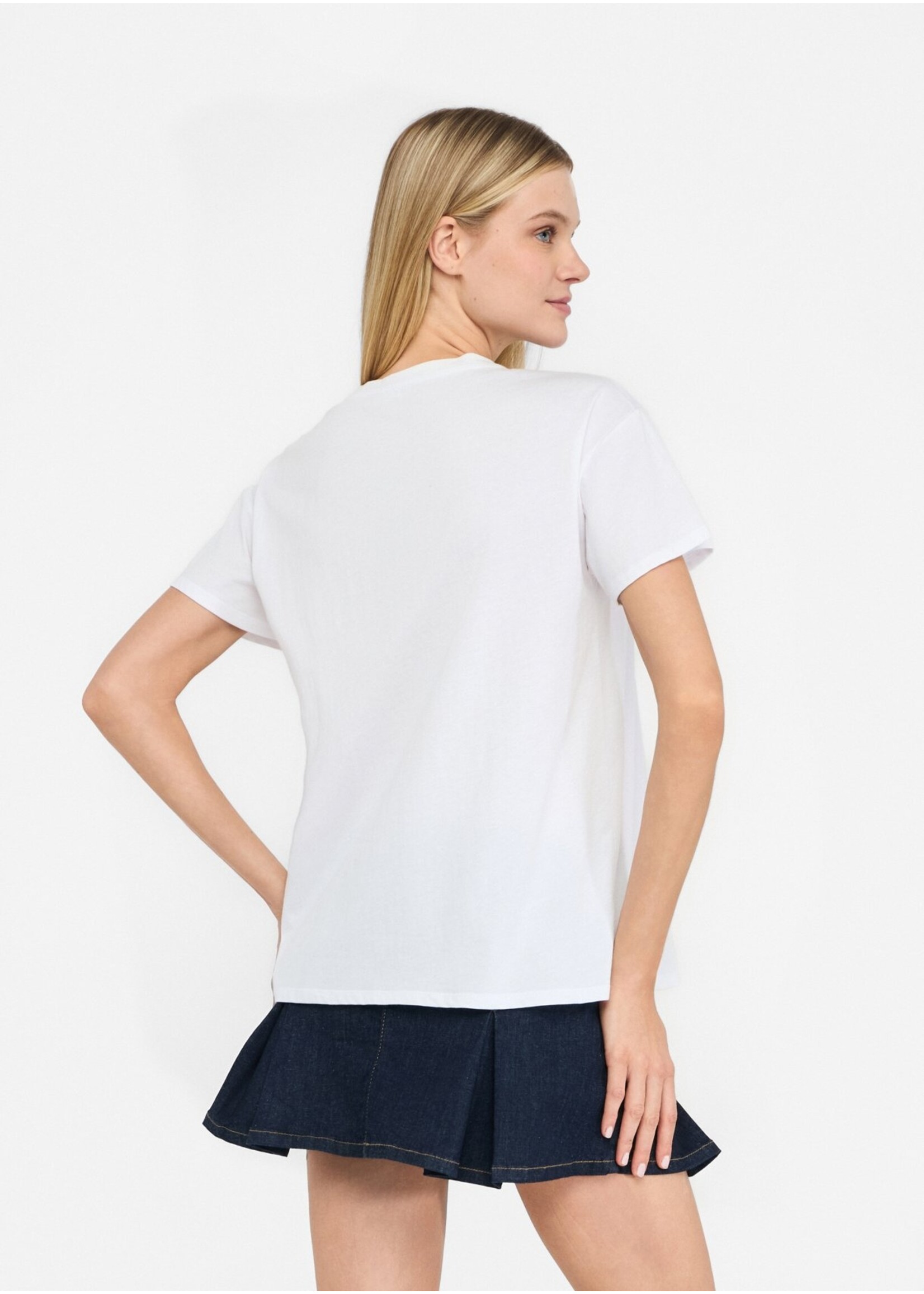 LIU JO TSHIRT MODA M/C UF5261JS923 WHITE/CHAINS