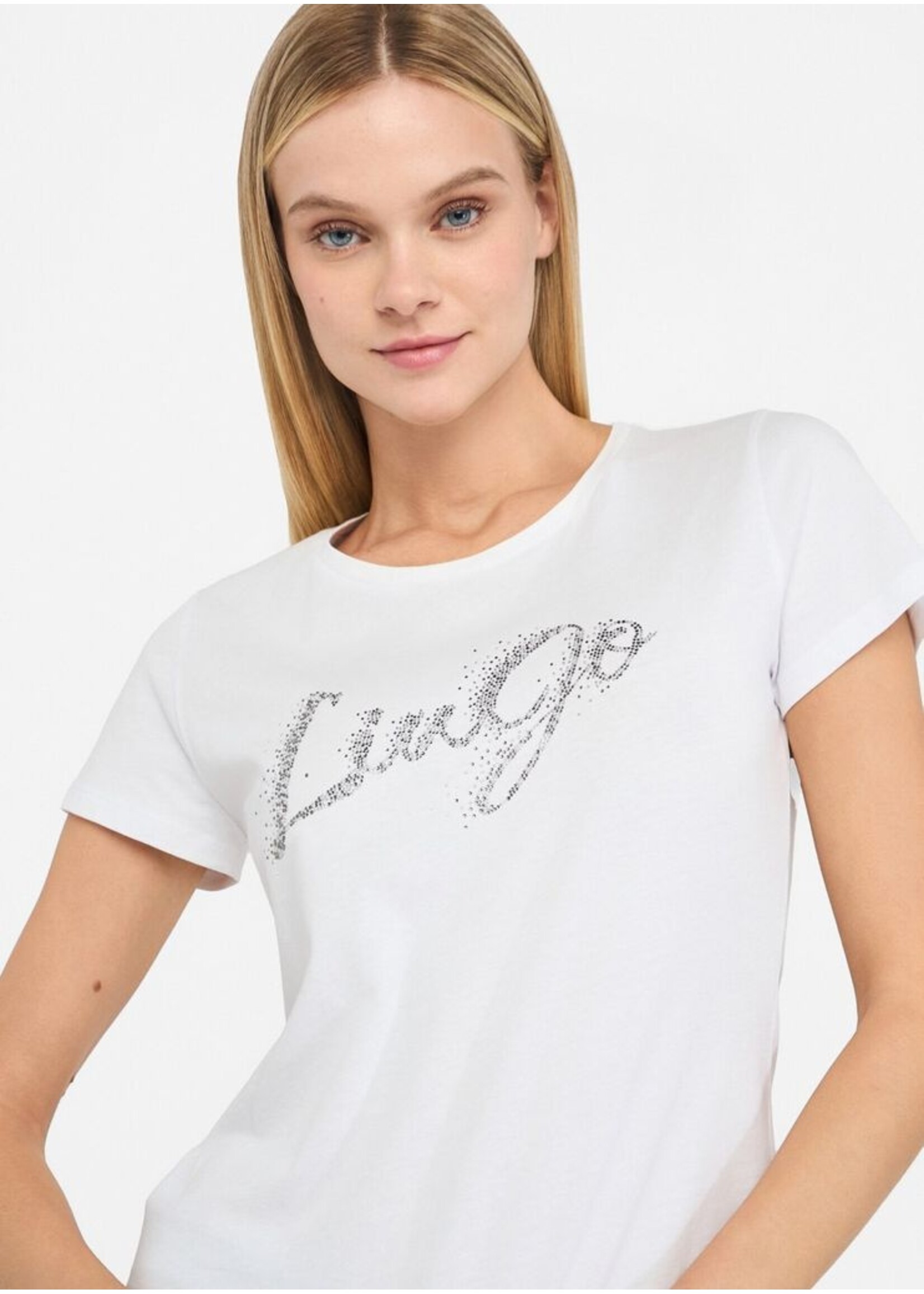 LIU JO TSHIRT MODA M/C UF5266JS904 WHITE/DIAGON