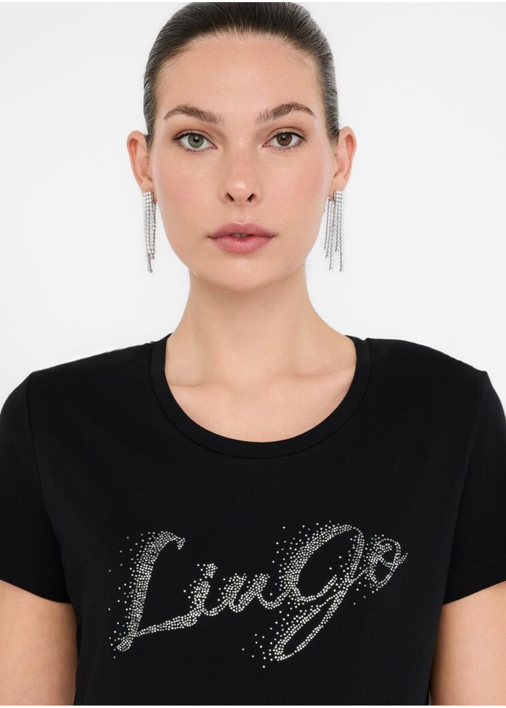 LIU JO TSHIRT MODA M/C UF5266JS904 BLACK